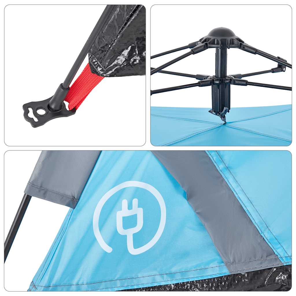 Campingzelt 2 Personen Grün Quick Release
