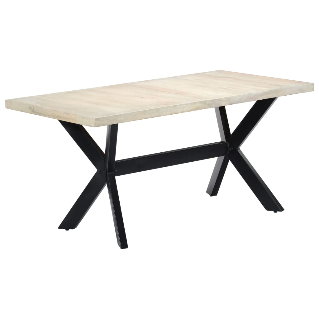 Esstisch Massivholz Mango und Stahlgestell 180 cm