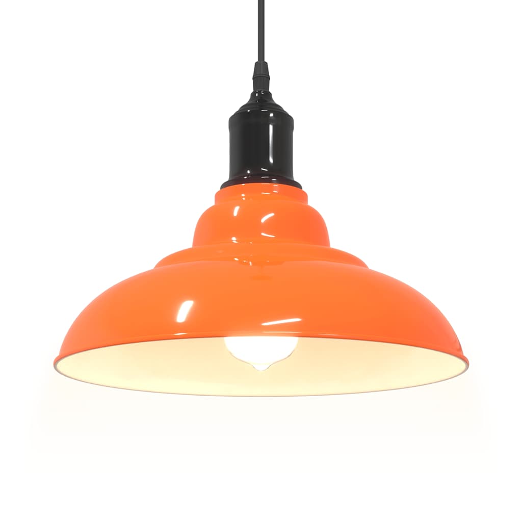 Pendelleuchte Höhenverstellbar E27 Schwarz Glänzend Ø 31 cm