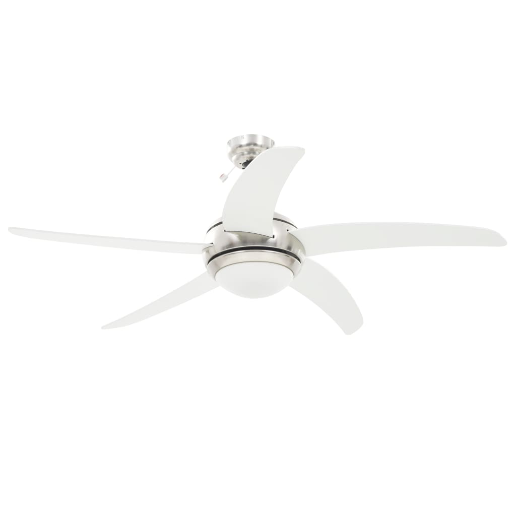 Deckenventilator mit Licht und Fernbedienung Ø 130 cm Weiß