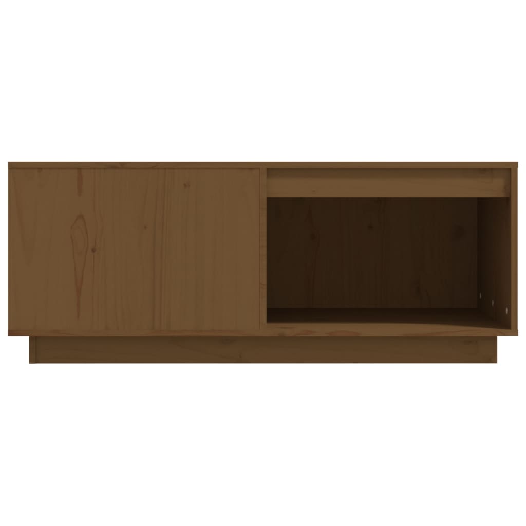 Couchtisch 100x101x40,5 cm Massivholz Kiefer