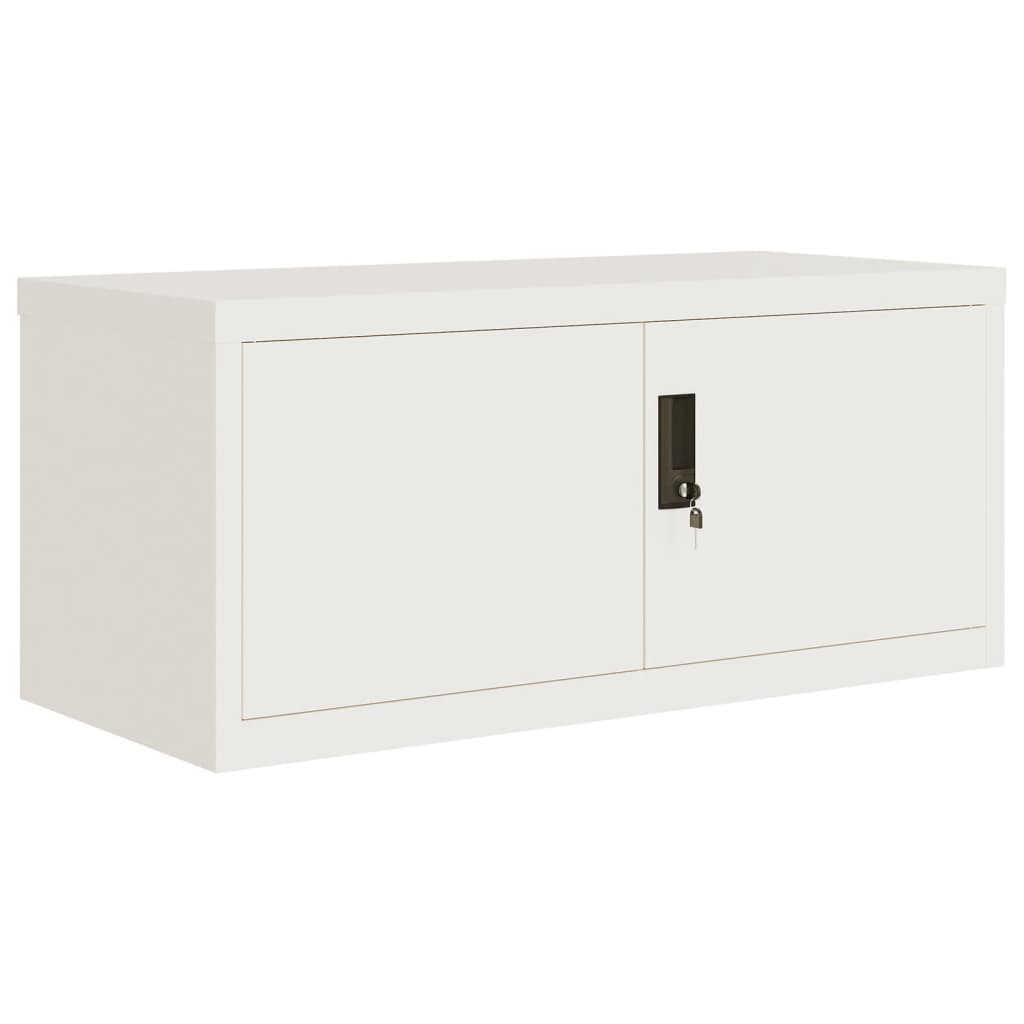Aktenschrank Weiß 90x40x110 cm Stahl