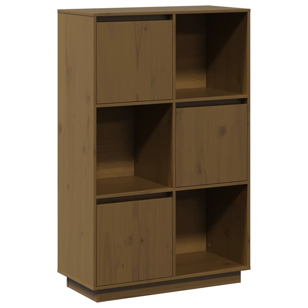Highboard 74x35x117 cm Massivholz Kiefer