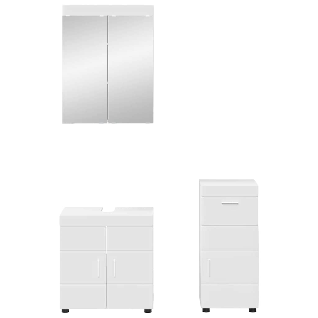 Badezimmermöbel-Set TULUM 2 pcs Weiß 60 x 34 x 63 cm