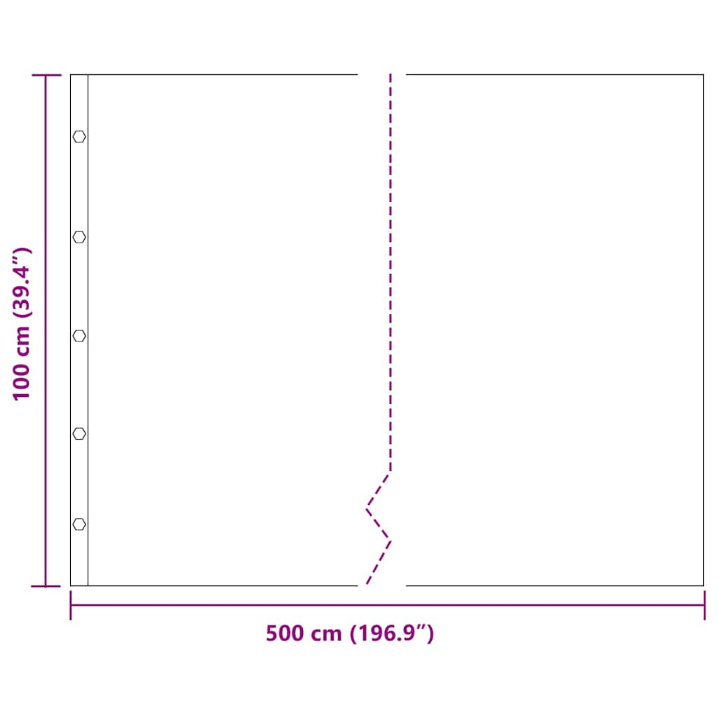 Wurzelsperre Schwarz 0,7 x 3 m Polyethylen