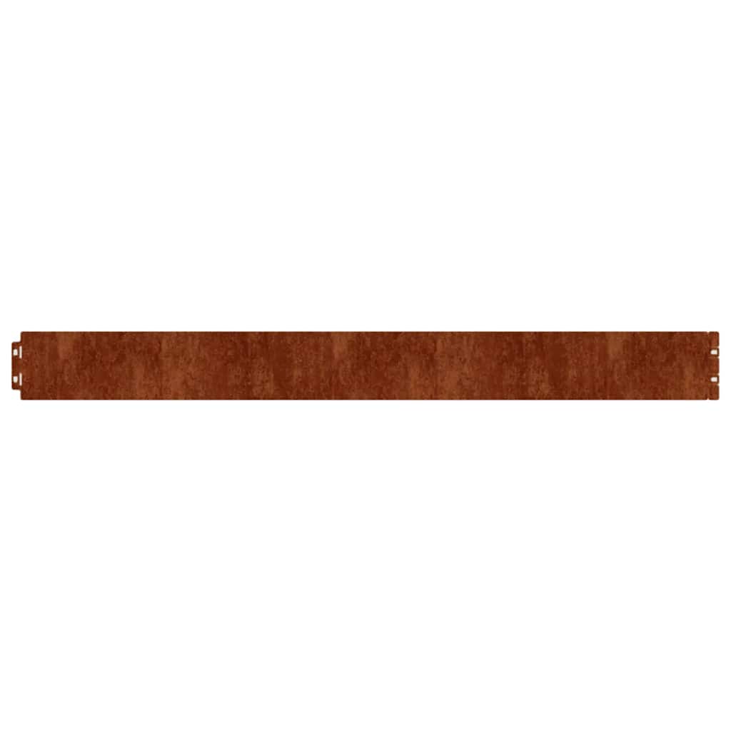 Raseneinfassung 10 pcs 10 x 103 cm Wetterfeststahl Rostig