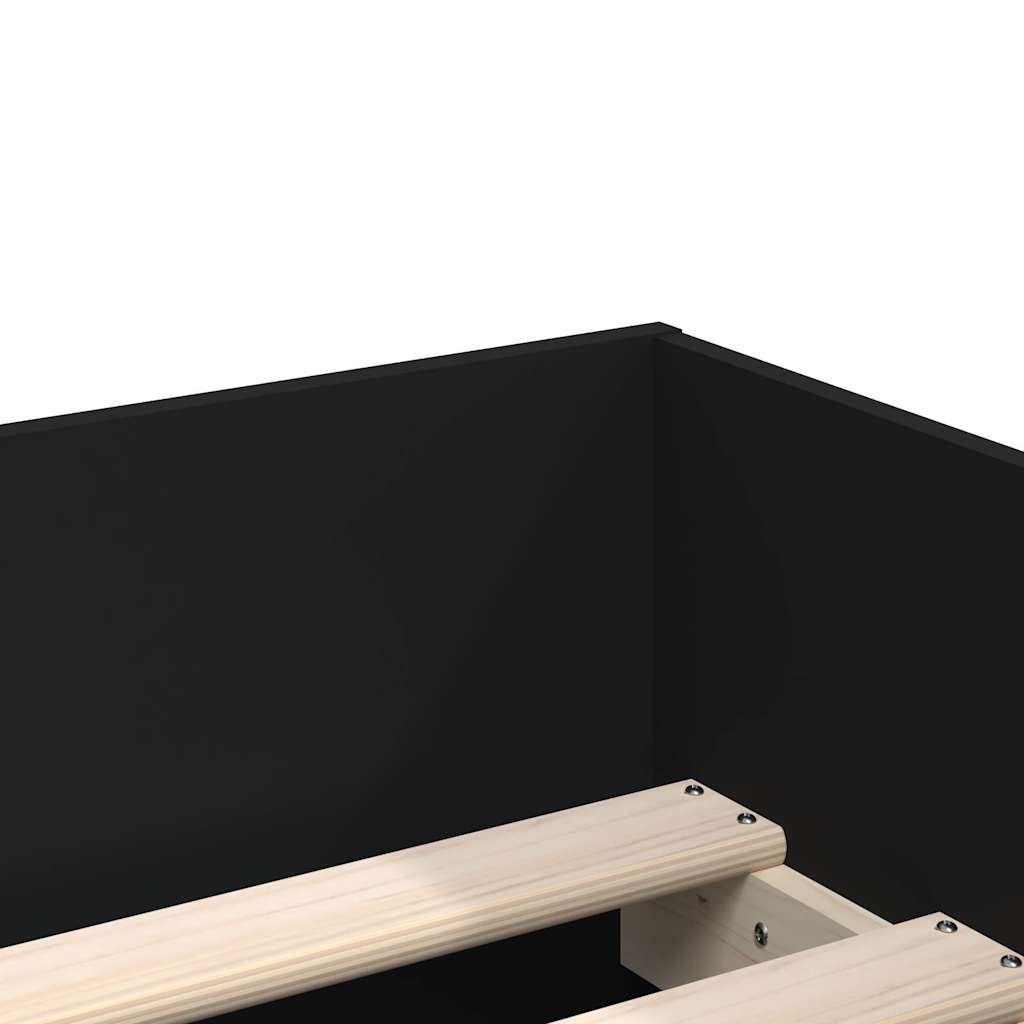 Bett mit Schubladen Braun Eiche-Optik 75x190 cm