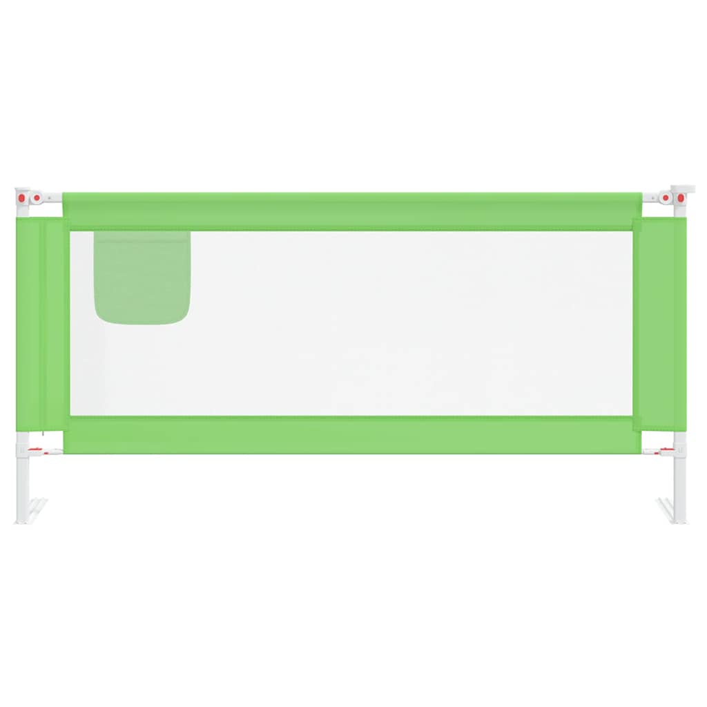 Kleinkind-Bettschutzgitter Grün 90x25 cm Stoff