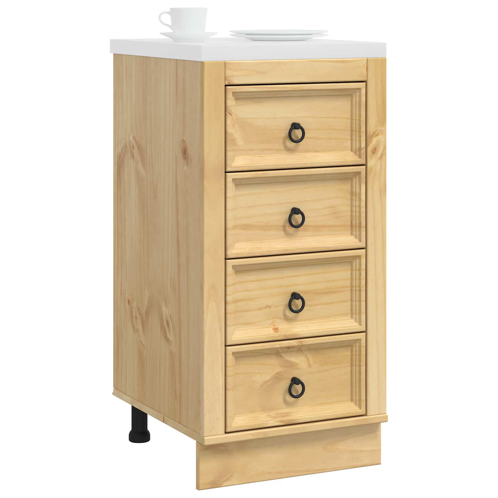 Schrank SKI Honigbraun 60 x 46 x 81,5 cm Massives Kiefernholz