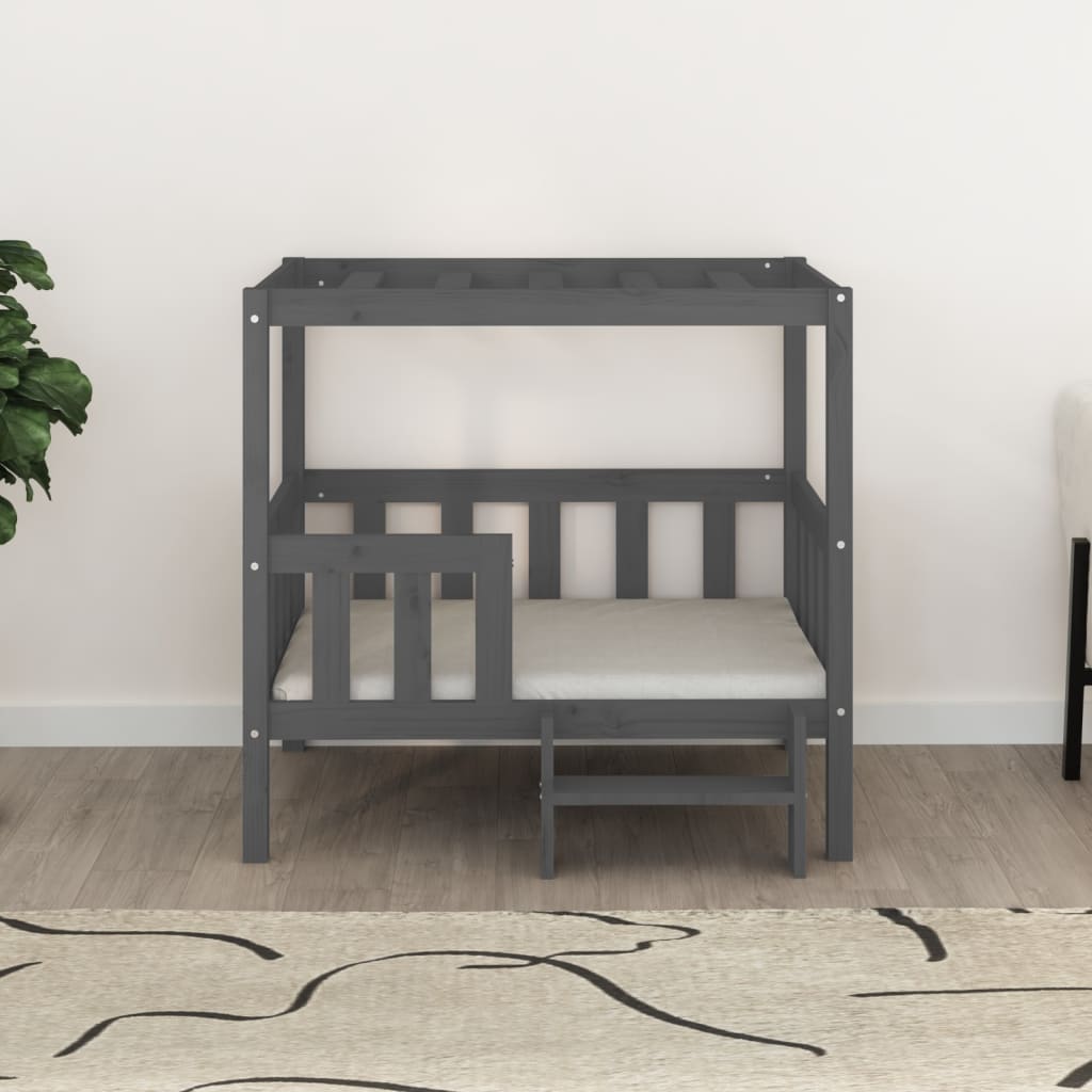 Hundebett Weiß 55,5x53,5x60 cm Massivholz Kiefer
