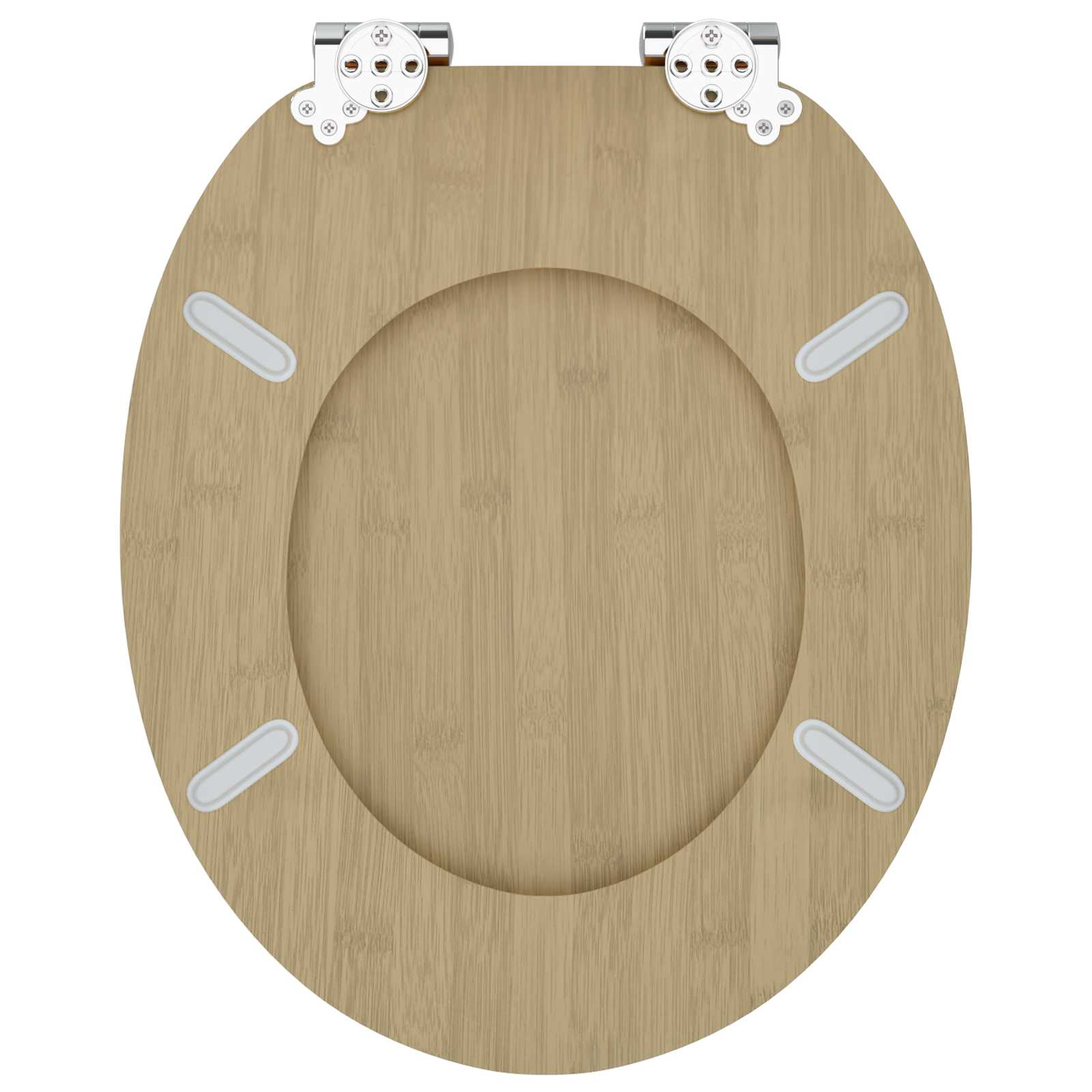 Toilettensitz MDF Deckel Schlichtes Design Weiß