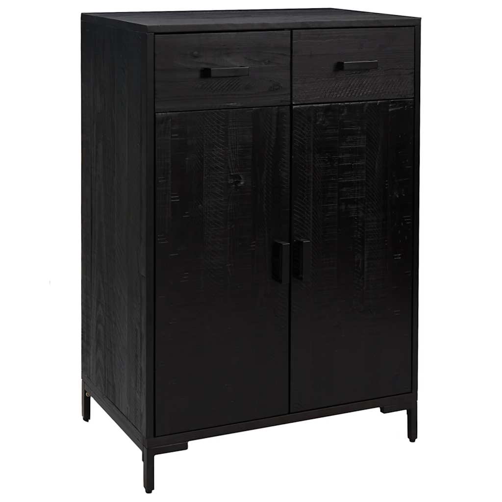 Schuhschrank 75x40x110 cm Massivholz Kiefer