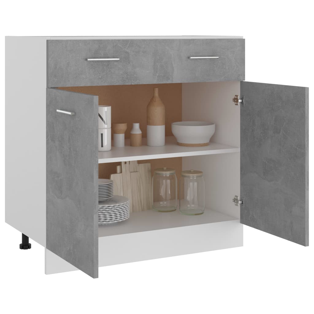 Spülenunterschrank Sonoma-Eiche 80x46x81,5 cm Holzwerkstoff
