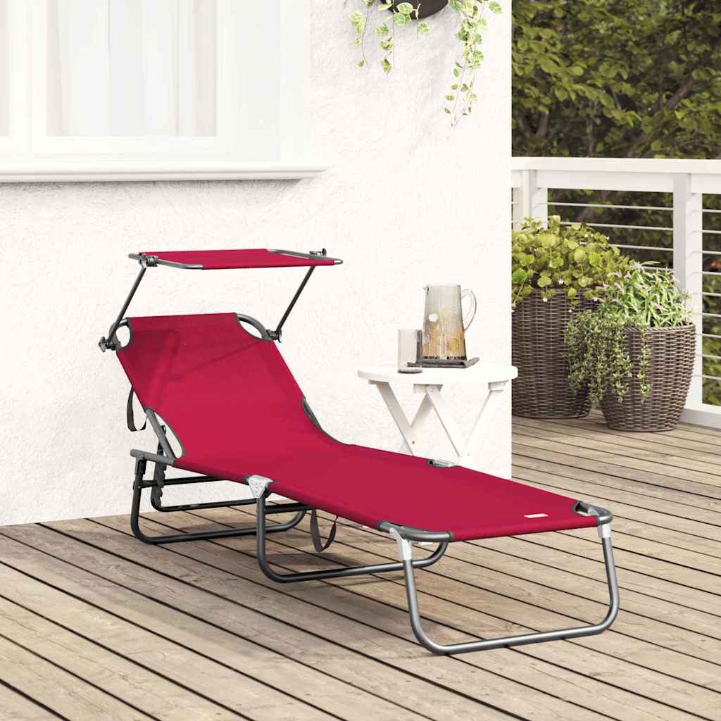 Klappbare Sonnenliege Blau 190 x 57 x 81 cm Oxford