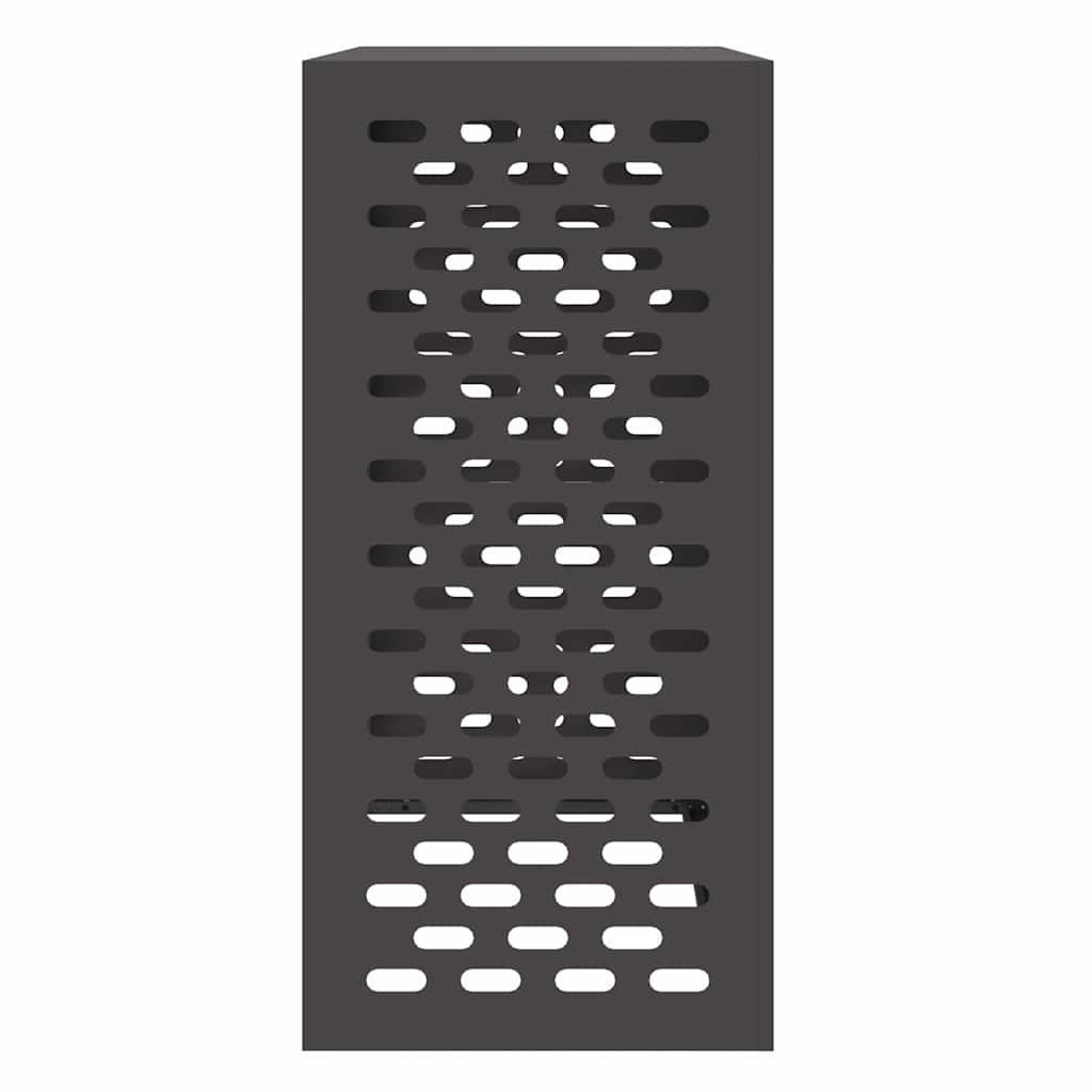 Klimaanlagenabdeckung Schwarz 90 x 40 x 60 cm Stahl