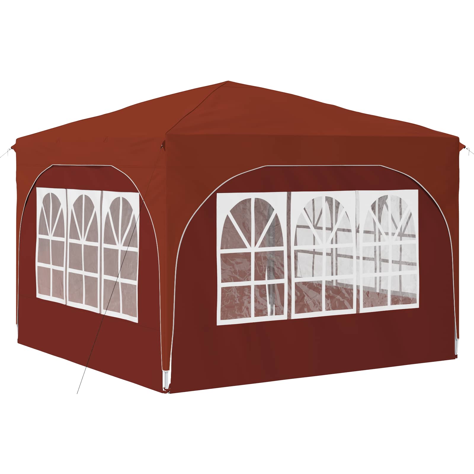 Pop-up Partyzelt 290 x 290 x 245 cm Creme