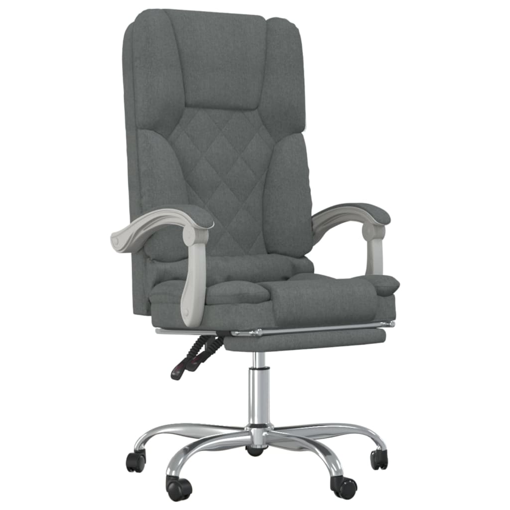 Bürostuhl mit Massagefunktion Taupe Stoff