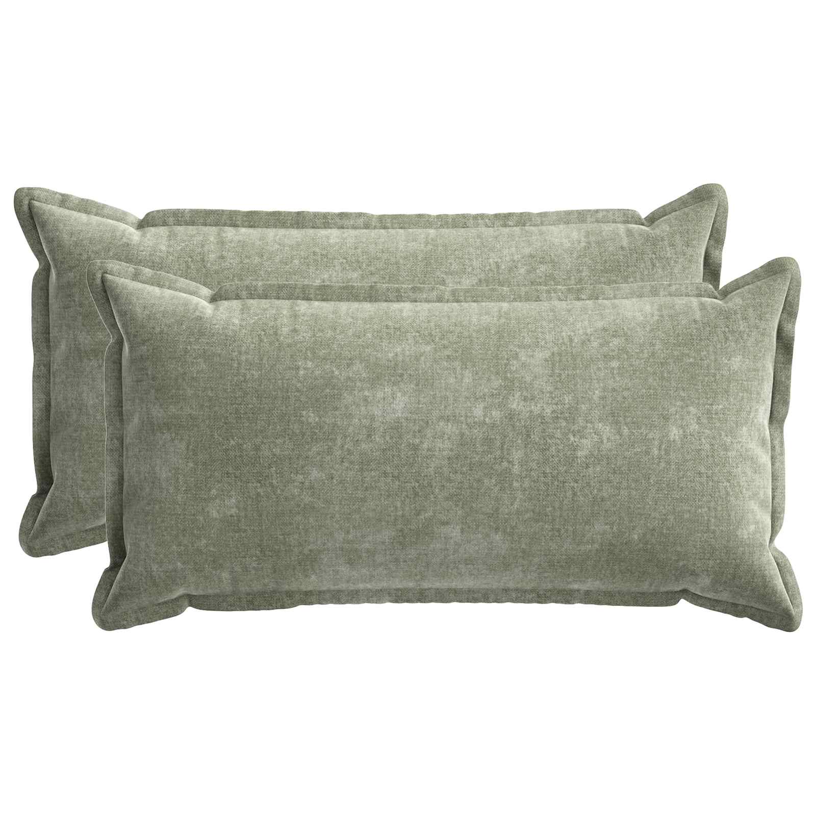 Kissenbezug 2 Stk. HOUTEN Dunkelgrau 30 x 30 cm Chenille-Stoff
