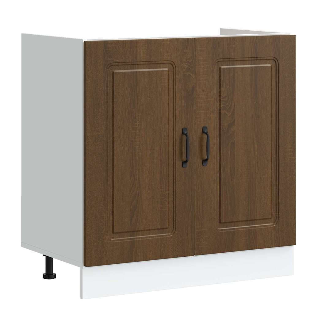 Küchenschrank Kalmar Weiß 80 x 46 x 81.5 cm Holzwerkstoff