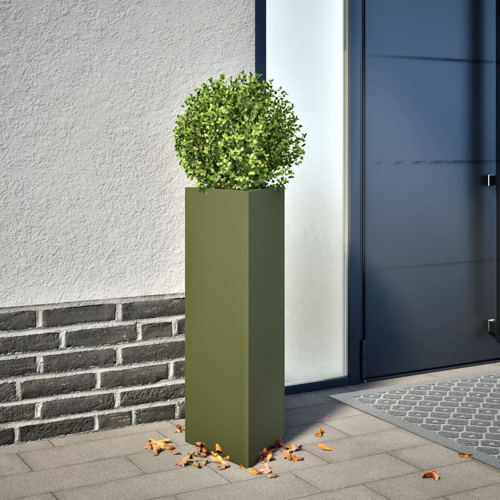 Pflanzkübel 30x26x75 cm Cortenstahl
