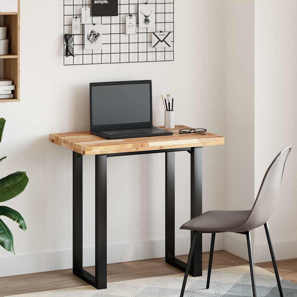 Tischplatte Rechteckig 60x50x2 cm Massivholz Akazie