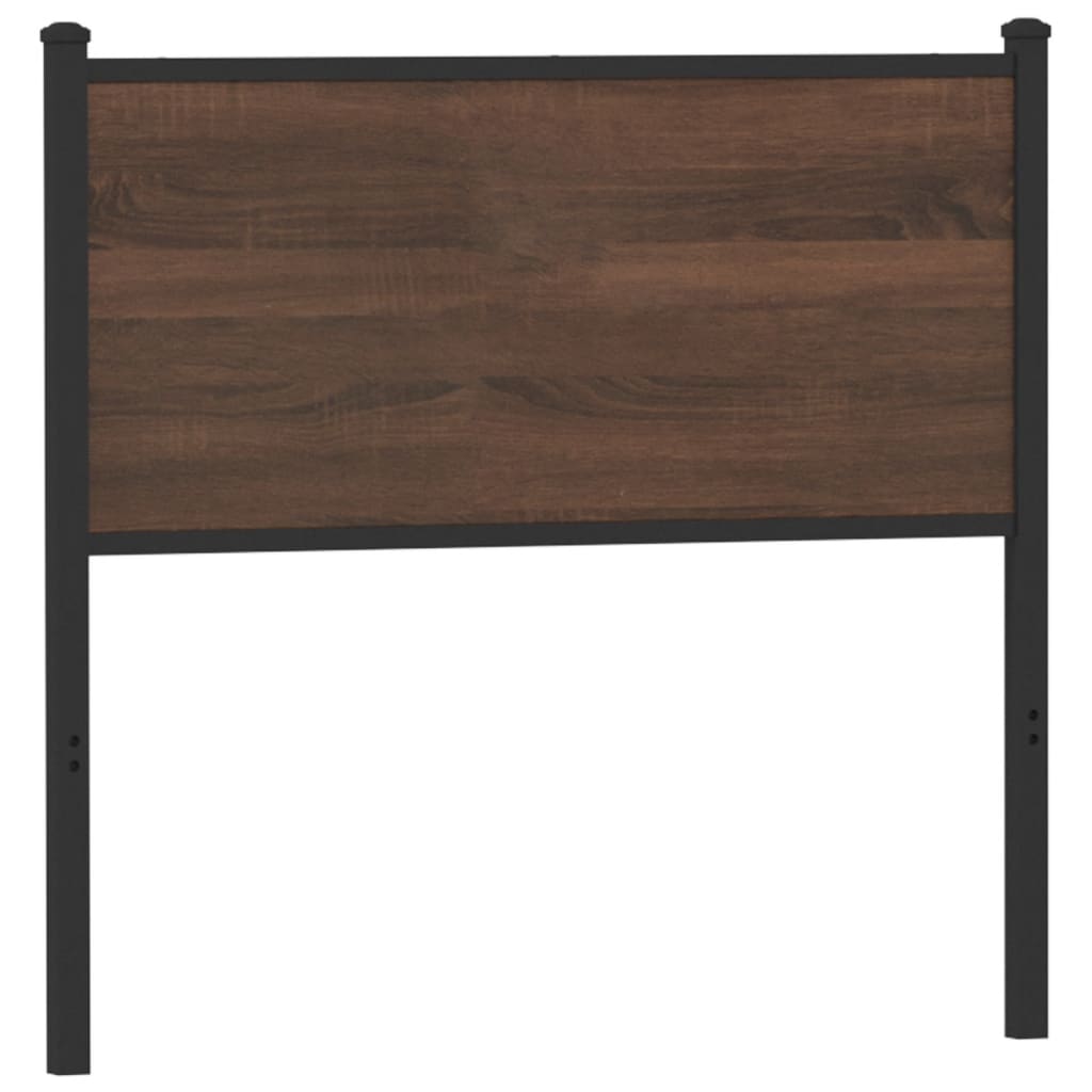 Ersatz-Kopfteil Räuchereiche 75 cm Holzwerkstoff und Stahl