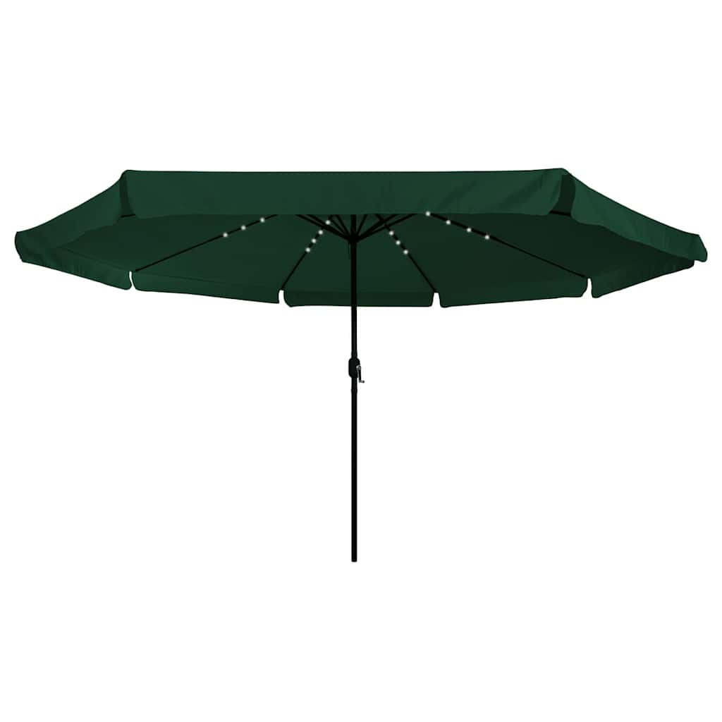 Garten-Sonnenschirm Sand und Anthrazit 395 x 395 x 245 cm