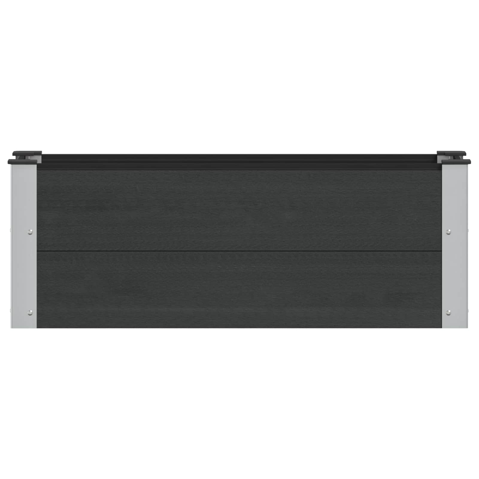 Garten-Hochbeet 200x50x54 cm WPC Grau