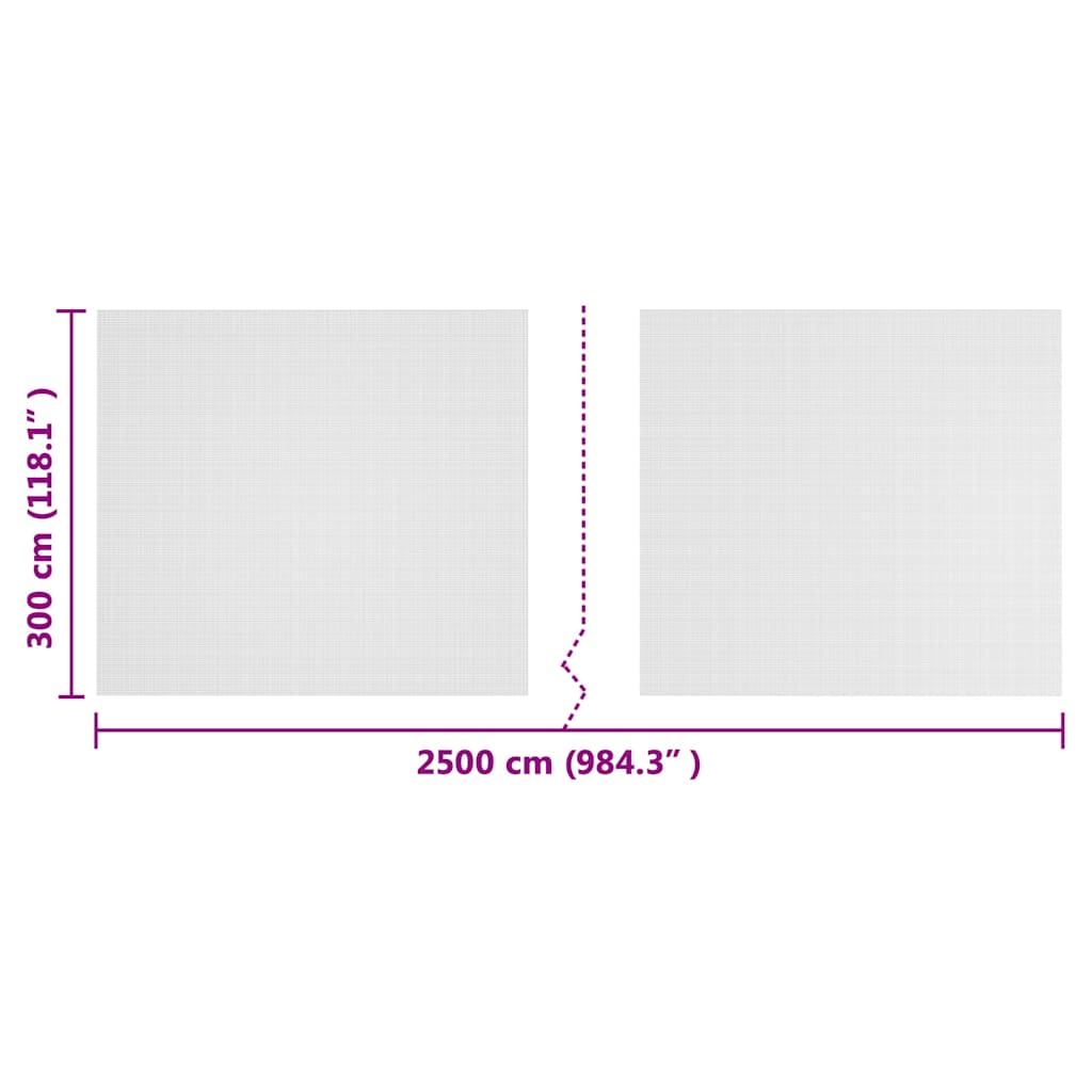Insektennetz Weiß 2 x 5 m Polyethylen