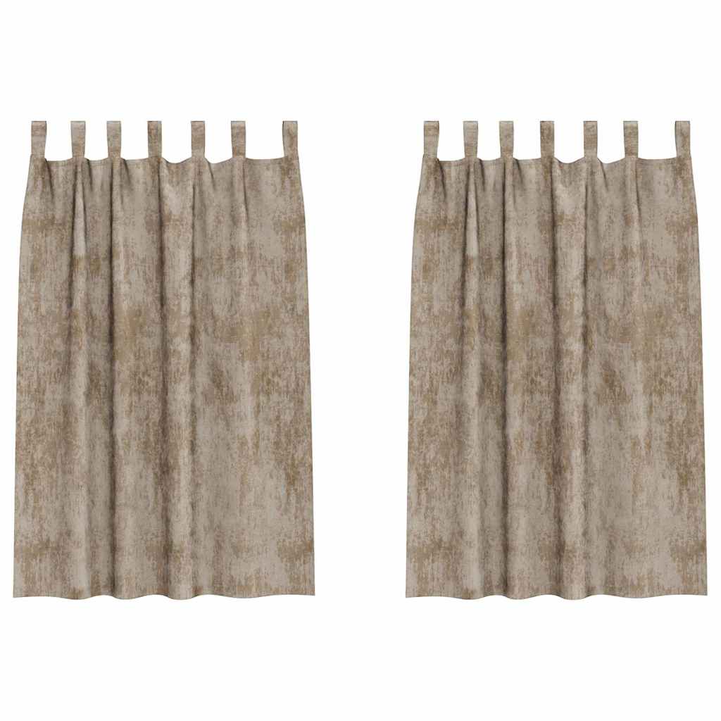 Samtvorhänge mit Vorhängen 2 pcs Weinrot 140 x 140 cm Samt