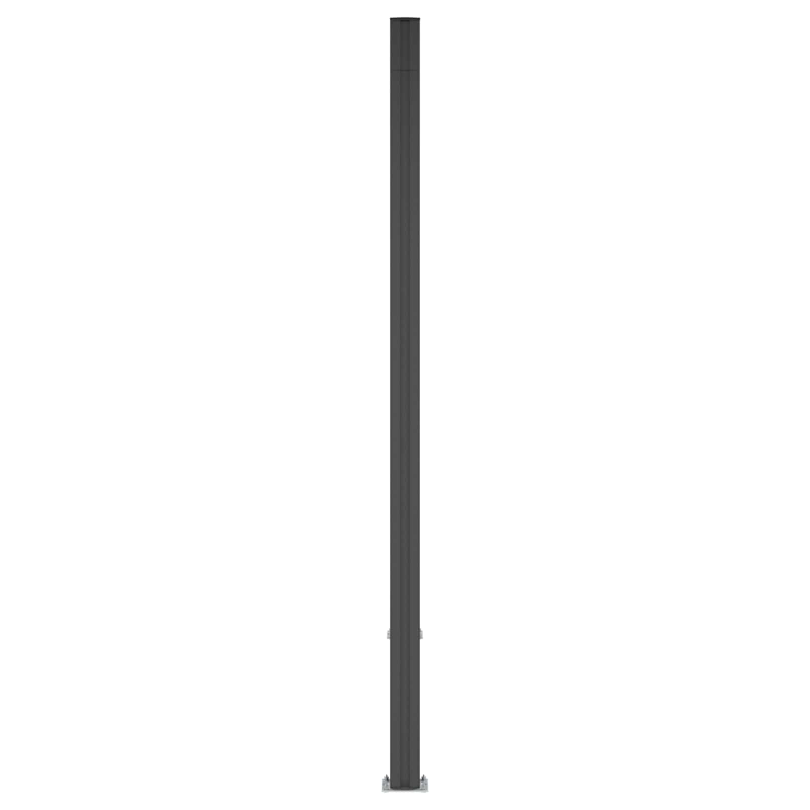 Zaunelement Grau 353x186 cm WPC