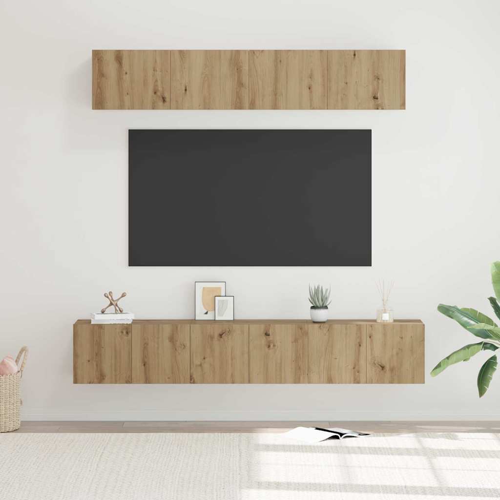 5-tlg. TV-Schrank-Set Weiß Holzwerkstoff