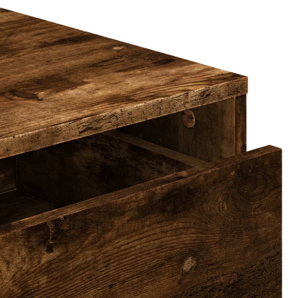 Schubladenschrank Schwarz Eichen-Optik 41 x 40 x 58 cm