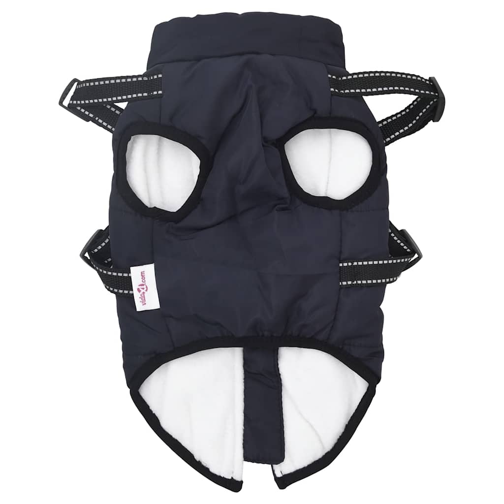 Hundemantel mit Geschirr Wasserdicht Reflektierend Lila L48