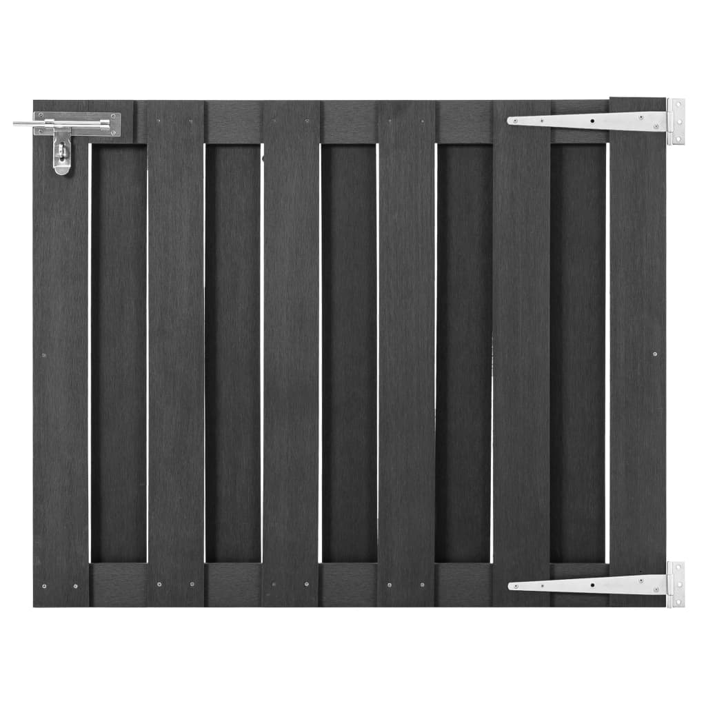 Gartentor WPC 100x112 cm Grau