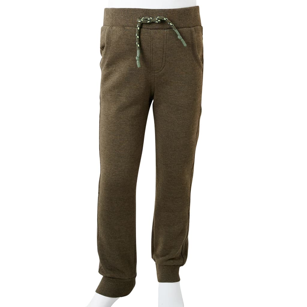 Kinder-Trainingshose Khaki Melange 92