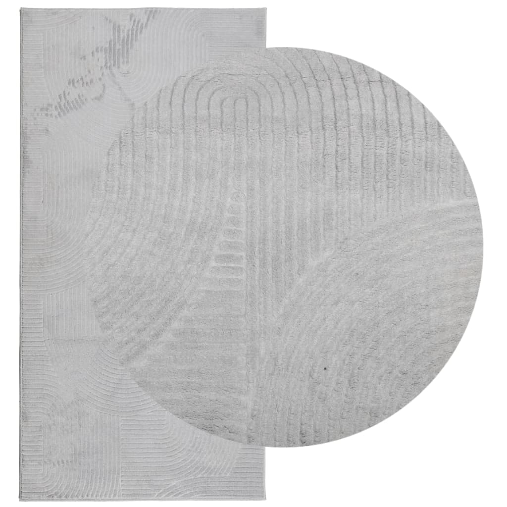 Teppich IZA Kurzflor Skandi-Stil Anthrazit 80x150 cm