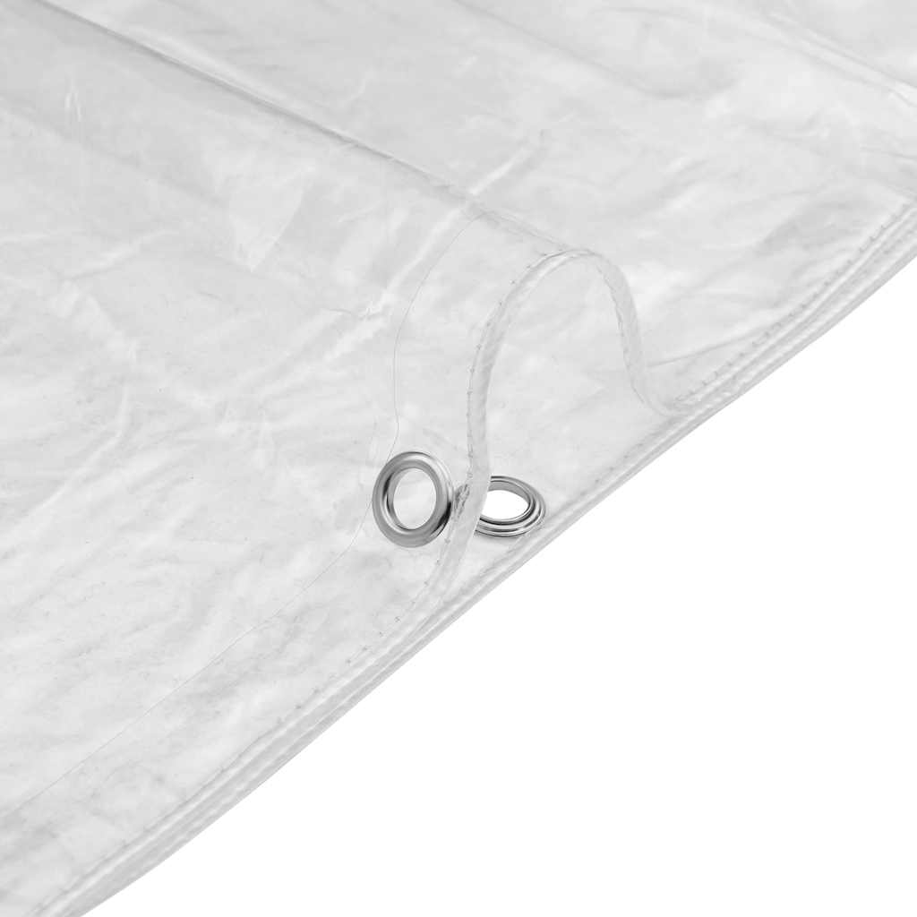 Transparente Plane mit Ösen 1x2 m PVC