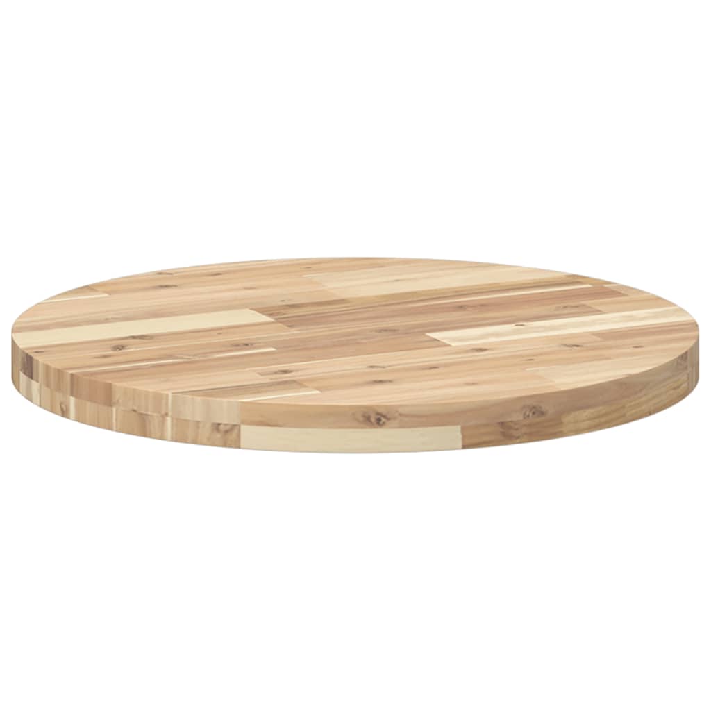 Tischplatte Rund Ø40x2 cm Massivholz Akazie