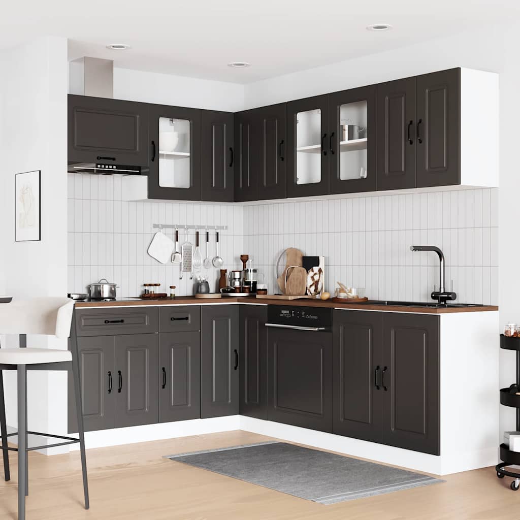 11-tlg. Küchenschrank-Set Kalmar Weiß Holzwerkstoff