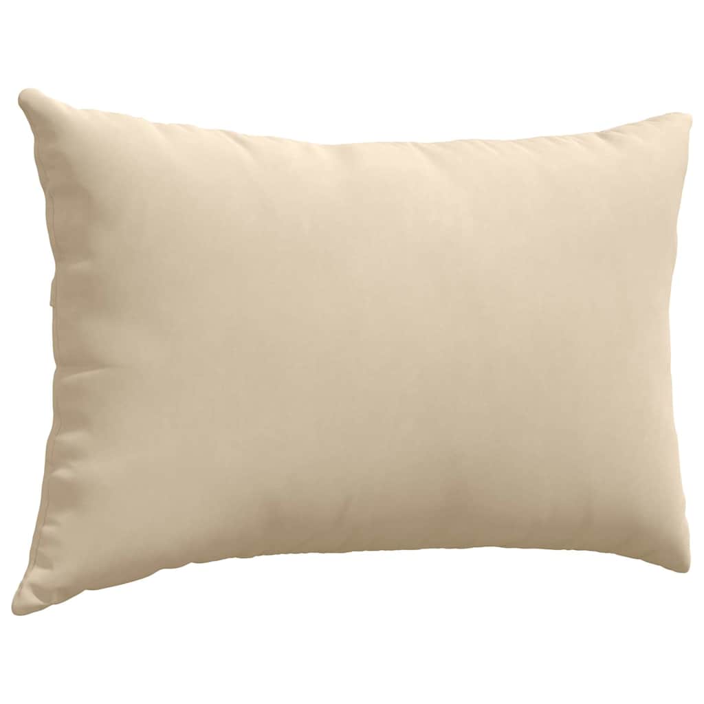 Sofakissen 2 Stück Taupe 50 x 30 cm Stoff