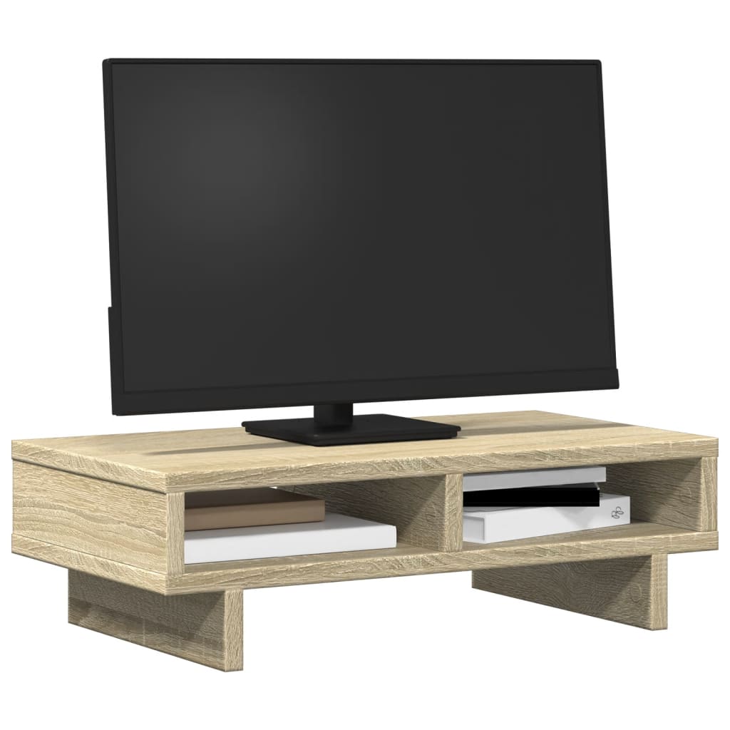 Monitor Halterung Schwarz 100 x 27 x 15 cm Holzwerkstoff