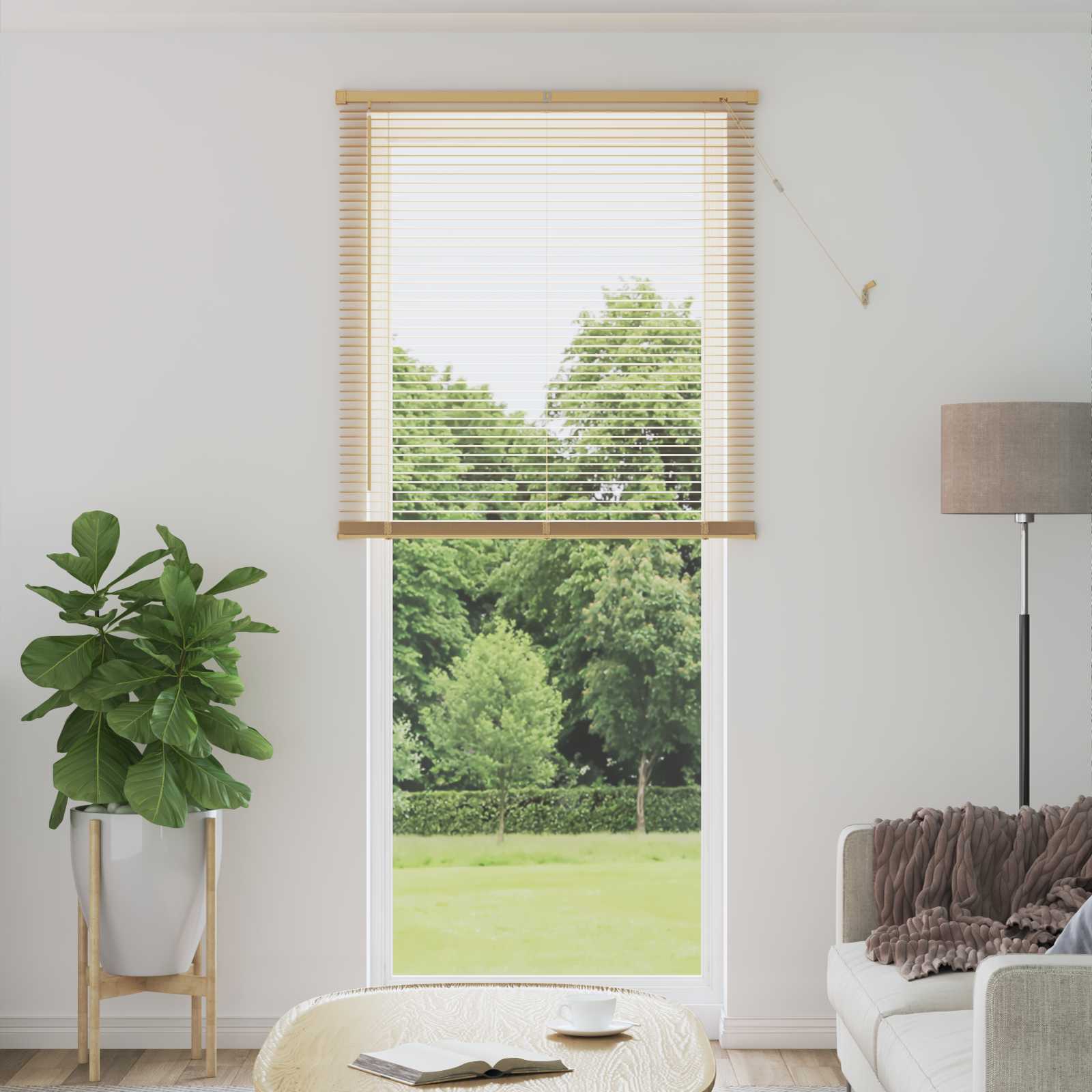 Jalousie Silber Grau 150 x 40 cm 25 mm PVC