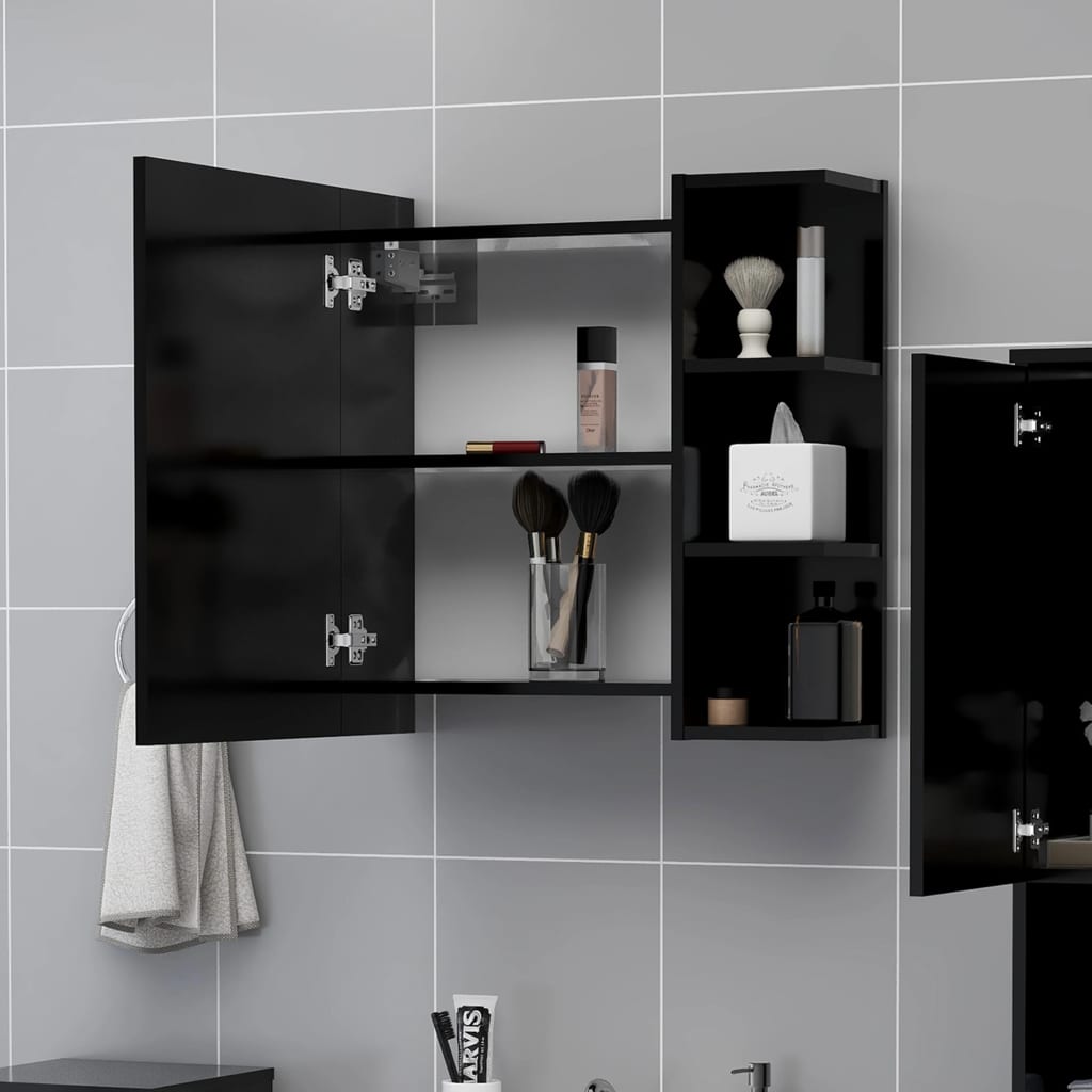 Bad-Spiegelschrank Weiß 62,5x20,5x64 cm Holzwerkstoff