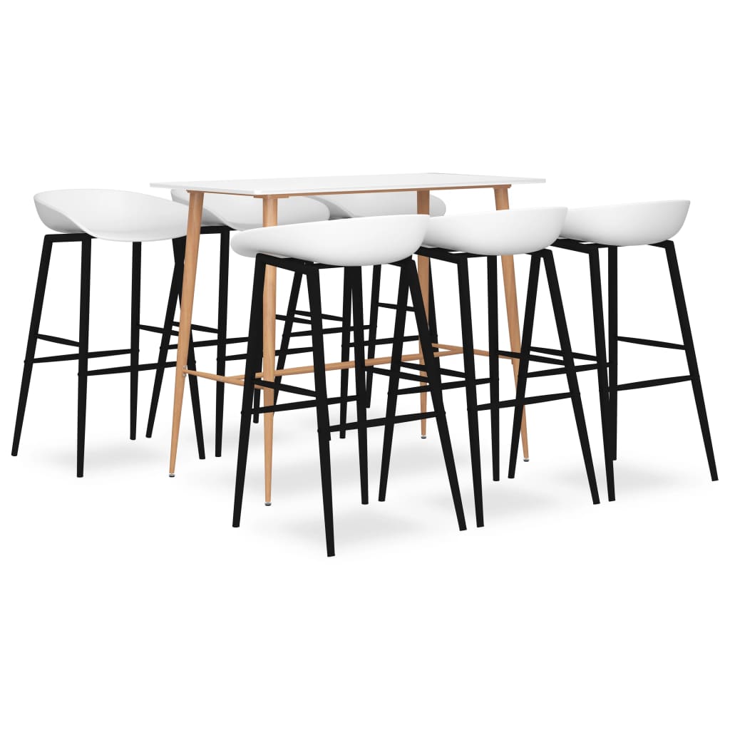 5-tlg. Bar-Set Weiß