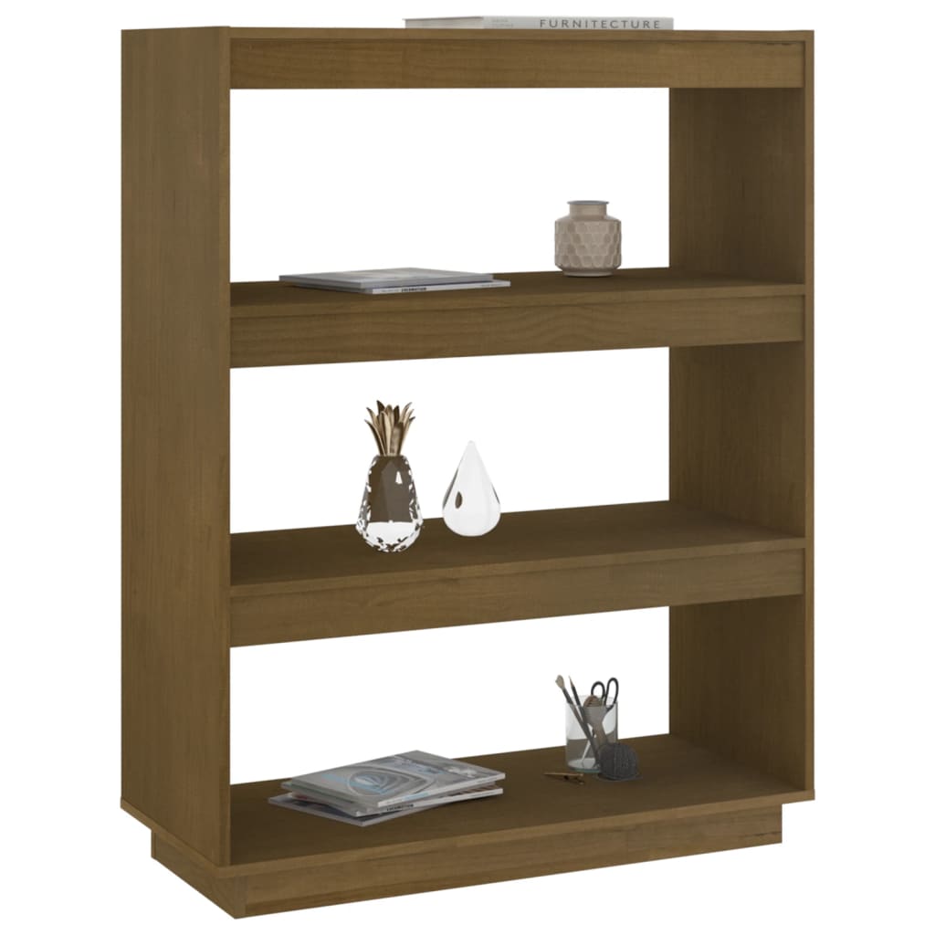 Bücherregal 40x35x71 cm Massivholz Kiefer