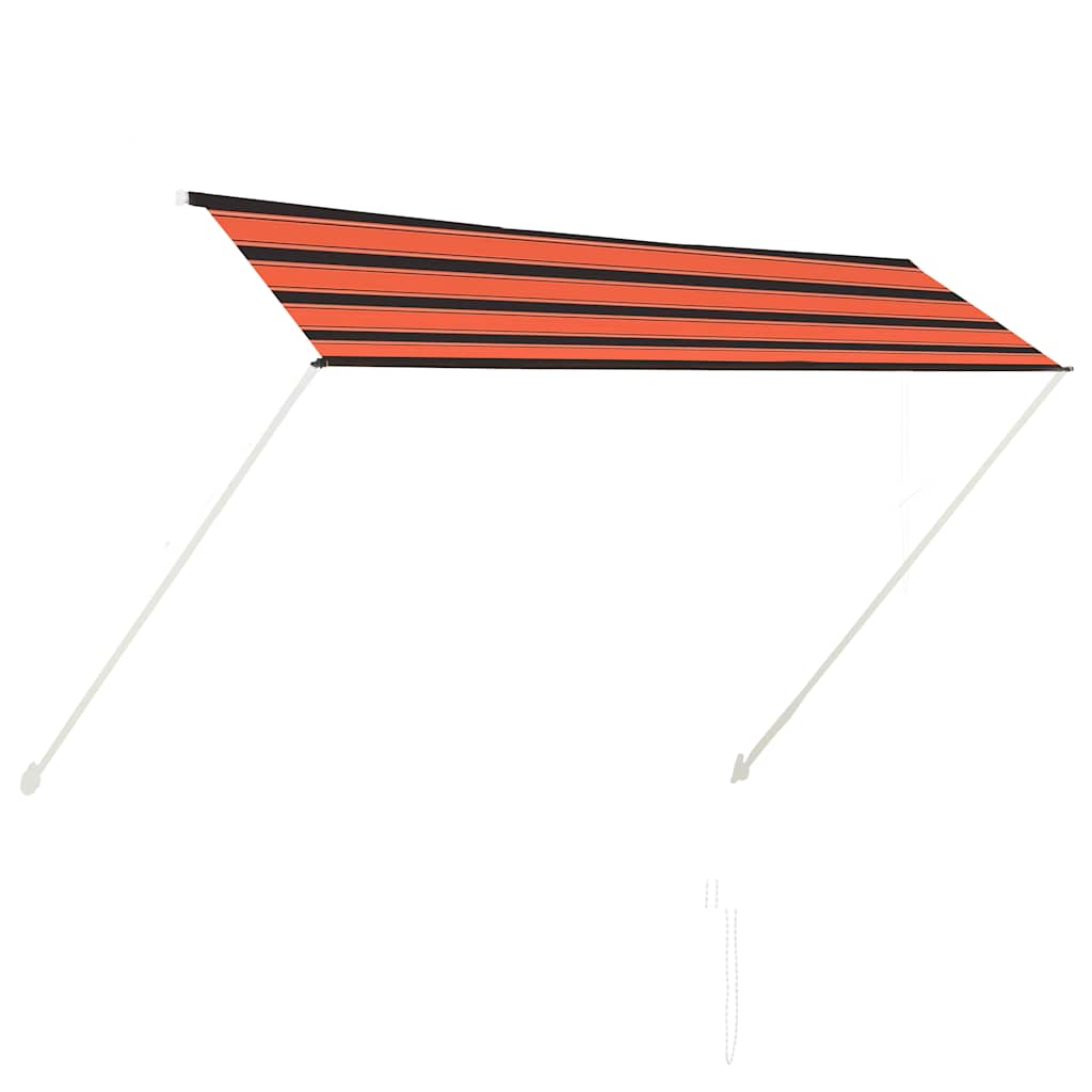 Einziehbare Markise 150×150 cm Blau und Weiß