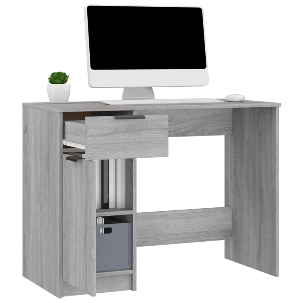Schreibtisch Weiß 100x50x75 cm Holzwerkstoff