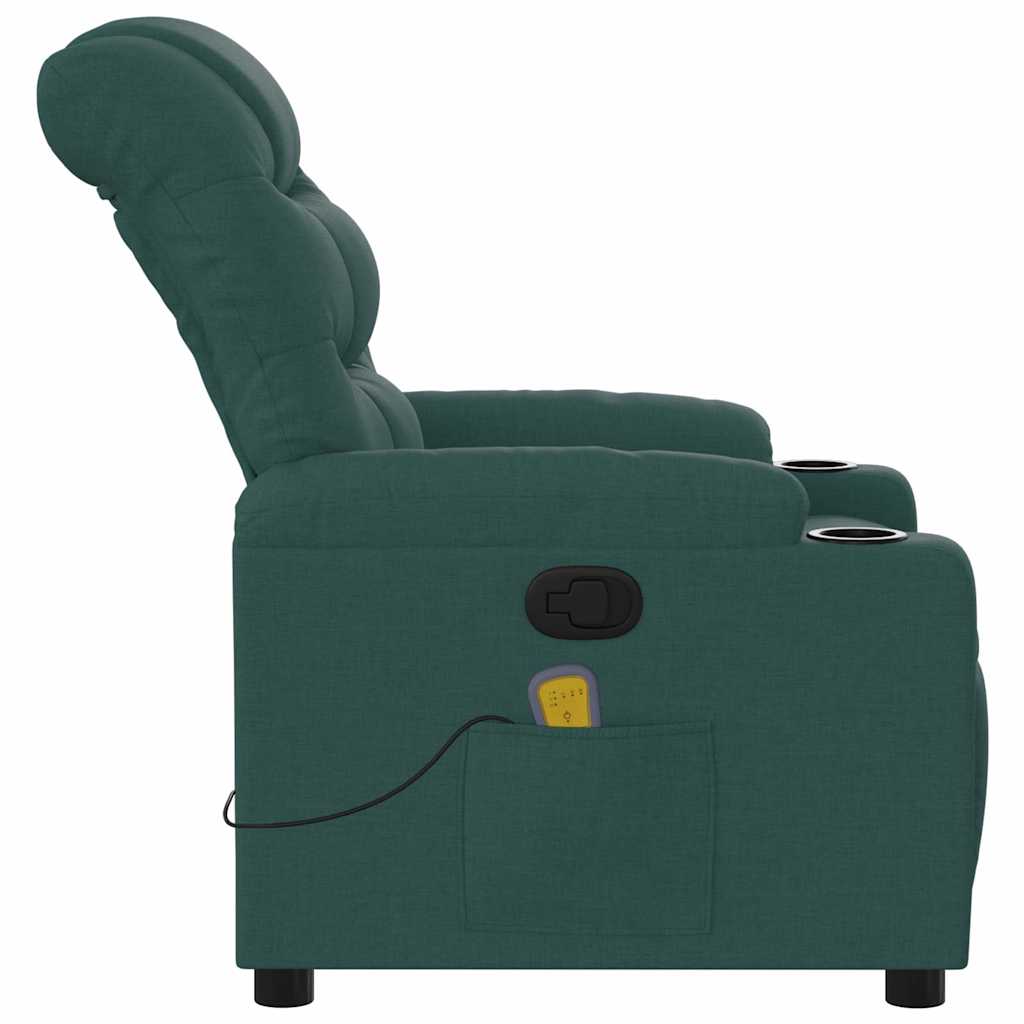 Massage-Relaxsessel, hellgrauer Stoff