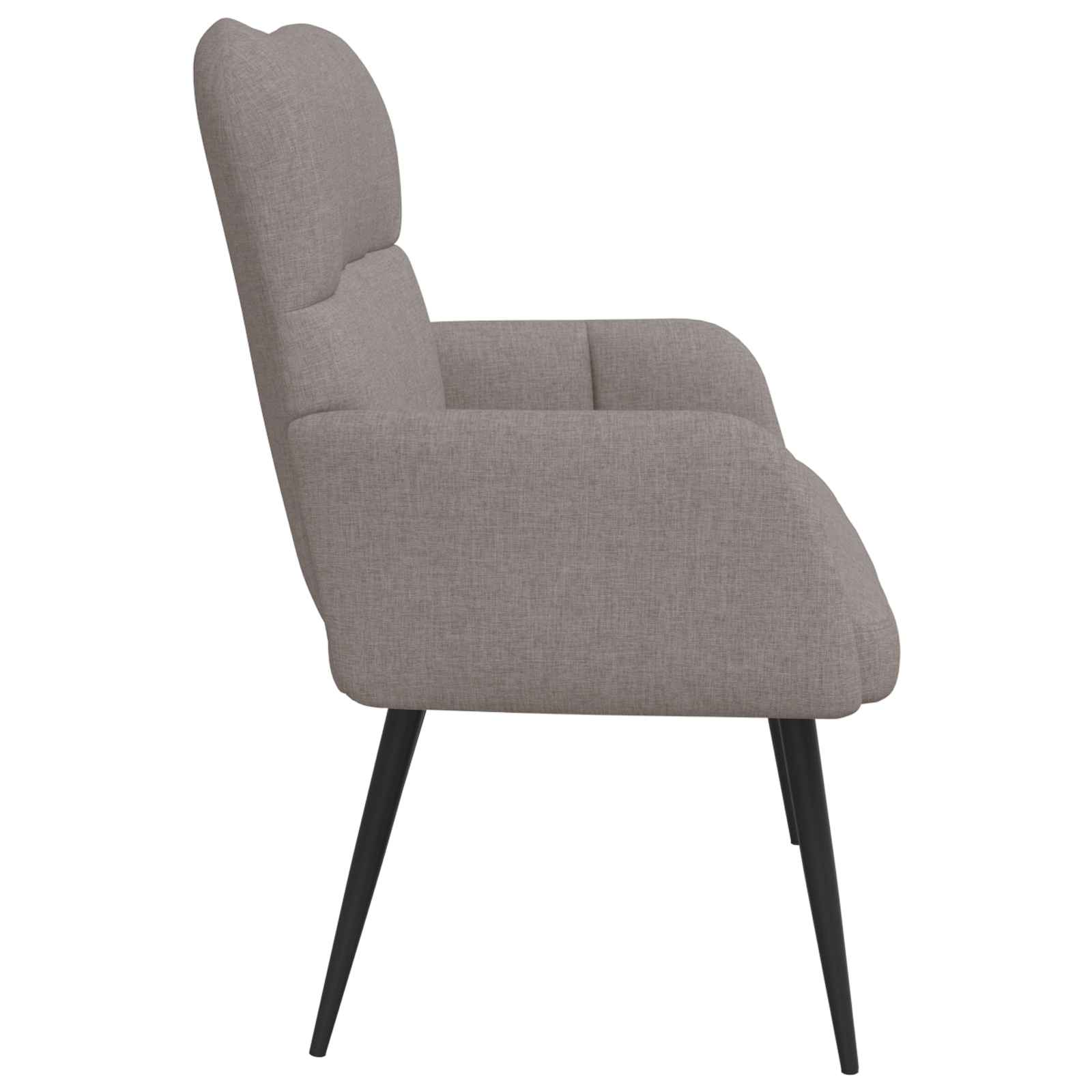 2-Sitzer Sofa Hellgrau 115 x 61 x 87 cm Stoff